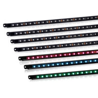 Kit d'éclairage intelligent pour châssis de véhicule, éclairage sous châssis RGB+IC DC12V pour contrôle à distance/application, étanche IP65, aluminium LED
