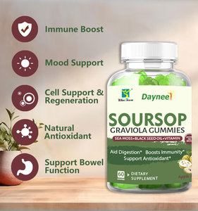 Winstown Soursop Graviola Gummies For Immune Mood Cell Regeneration Support Digestion Antioxidant Vegan Dietary Supplement Gummy - Product Image 4