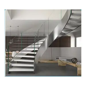 Çin yeni tasarım ark merdiven cam merdivenler cam korkuluk/korkuluk