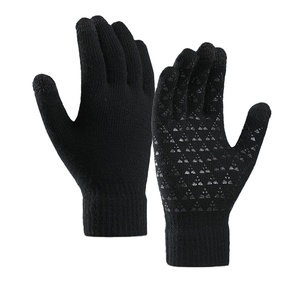 Mitaines en tricot chaudes, style <span class=keywords><strong>homme</strong></span>, mitaines tactiles pour l'extérieur avec épaississement - Product Image 1