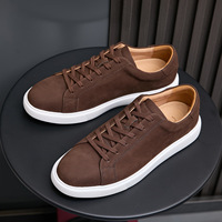 Vente directe d'usine de nouvelles chaussures décontractées pour hommes en cuir véritable, grandes tailles, légères, avec semelles robustes
