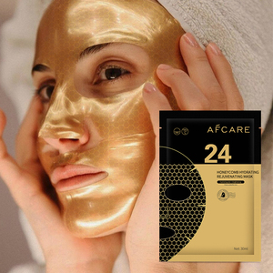 Máscaras Faciais Orgânicas de Marca Privada Feitas na China Sem Parabenos Hidratantes Firmadoras com Aloe Colágeno de Ouro 24K e Mel - Product Image 1