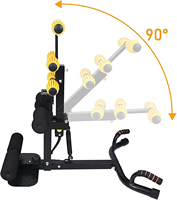 Silla de Entrenamiento de Cadera y Sentadillas para Fortalecer Piernas - Máquina de Sentadillas para Fitness en Interiores con Agarre Cómodo y Estable
