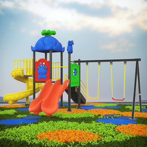 Grand équipement d'<span class=keywords><strong>amusement</strong></span> extérieur pour la combinaison de balançoire et de toboggan de jeu de maternelle pour les parcs - Product Image 4