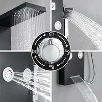 Panneau de douche multifonctionnel mural Offre Spéciale pour spa pour la maison salle de bain en acier inoxydable céramique pluie douce constante