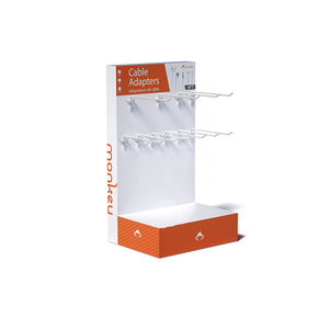 Tùy chỉnh PVC tông móc Countertop hiển thị các tông cửa hàng Rack hiển thị với móc - Product Image 4