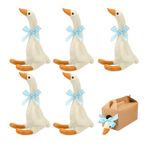 8349 simpatici simpatici giocattoli d'<span class=keywords><strong>oca</strong></span> sciocca <span class=keywords><strong>bianca</strong></span> di peluche con scatole regalo e bomboniere per feste di compleanno con nastro blu per bambini peluche sciocca <span class=keywords><strong>oca</strong></span> - Product Image 2