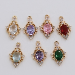 Accessoires de bijoux DIY en cuivre micro-incrusté de zircon électroplaqué pour foulards, vêtements et boucles d'oreilles – Modèle <span class=keywords><strong>GS108</strong></span> - Product Image 2