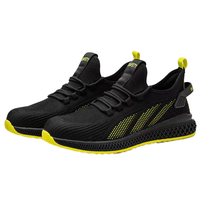 Chaussures de sécurité S3 noires en maille, améliorées, à embout en acier CE, anti-rayures, anti-perforation, pour la construction, été, travail, caoutchouc – Vente directe usine