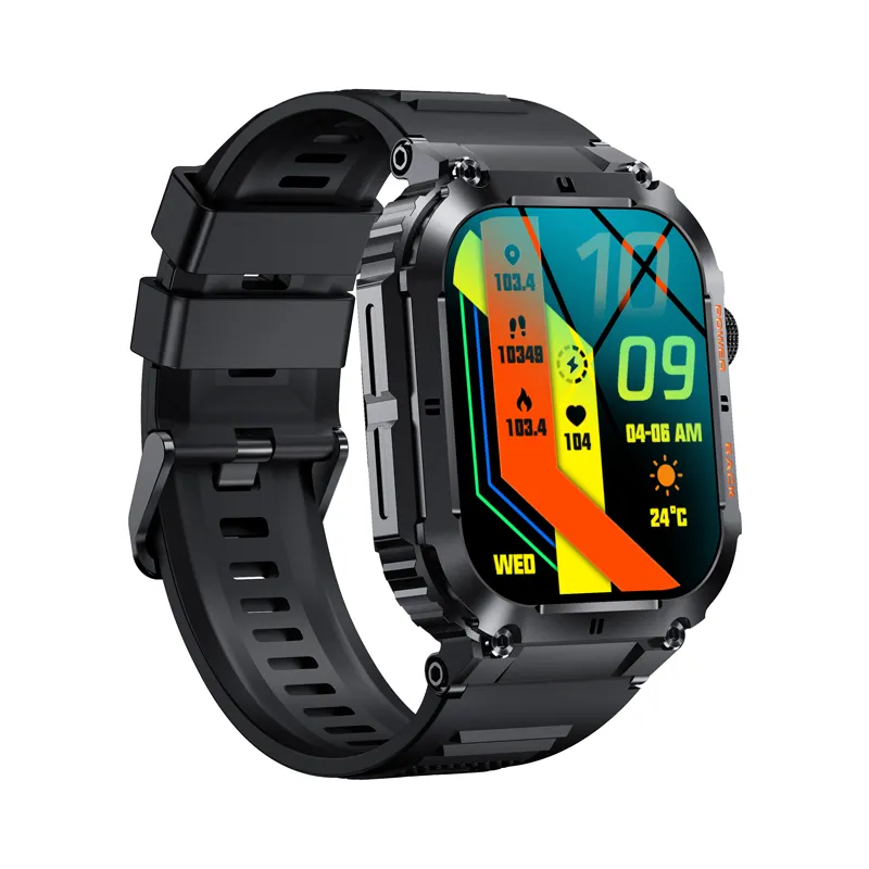K57 pro men smart watches 1.96 IPS 400mAh Heart Rate Monitor Blood Oxygen Outdoor Timer Weather IP68 Waterproof Sport Smartwatch