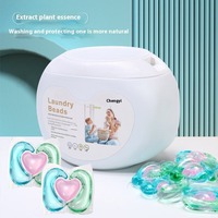 Lessives en capsules concentrées parfumées pour un nettoyage en profondeur et une décontamination puissante, parfum longue durée, en forme de gel
