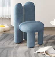Chaise de chambre à coucher au design moderne et épuré, style crème, chaise de salon