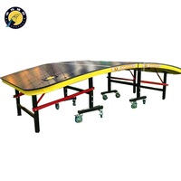Table de football/soccer pliable pour entraînement en intérieur ou en extérieur, en MDF/WPC et acier robuste et durable, 3000x1500x760MM