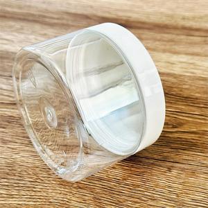 Transparent Plastic Bottle 300ml Wide Mouth Airtight Storage <b>Container</b> For Nuts Grains Snacks Honey - Product Image 3