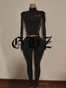 Quần Áo Các Nhà Sản Xuất Tùy Chỉnh Bodycon Phụ Nữ Tracksuits Loungewear Phụ Nữ Bộ Dây Kéo Áo Khoác Với legging Phụ Nữ Hai Mảnh Thiết Lập - Product Image 5