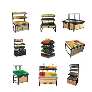 Giá để rau củ quả GuanRiver bằng gỗ, thiết kế dành cho cửa hàng tạp hóa - Product Image 6