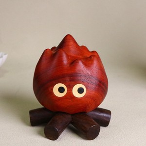 YiTao Wooden Bonfire <b>Ornament</b> Cartoon Handmade Decor For Home Living Room Gift - Product Image 3