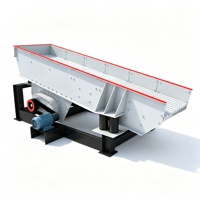 Alimentateur vibrant Grizzly 120-210t/h, alimentation 500mm, 15kW pour l'extraction de dolomite et de carbonate de calcium, usage intensif ZSW-960X3800