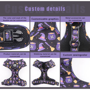 애완 동물 고양이와 개를 위한 중국 공장의 품질 폴리에스터 <span class=keywords><strong>H</strong></span> 하네스 할로윈 맞춤 빠른 배송 - Product Image 2