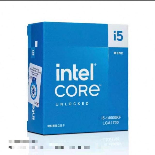 New Core I5 Processor 14600KF 14th Gen (24M Cache up to 5.30 GHz CPU FCLGA1700 Cpu for Desktop Computer