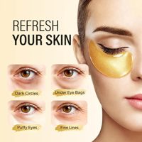 Masque pour les yeux coréen en or 24 carats, réduit les cernes, patchs pour les yeux au collagène, anti-rides, hydratant, soin de la peau, OEM