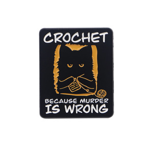 Pin de Esmalte Pintado con Diseño 'Coser Porque Matar <span class=keywords><strong>Personas</strong></span> Es Malo', Divertido para Memes, Broche de Joyería, Regalo para Amantes de la Manualidades y Amigos - Product Image 1