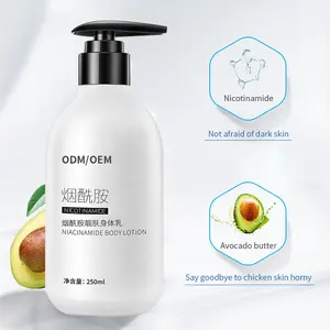 Manufacturer Custom Natural Organic Private Label Body Cream Bleaching Whitening Nicotinamide Body Lotion Easy Glow Body Lotion