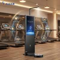 LEKA HW-T60 Produk Terbaru Mesin Diagnostik Kesehatan AI Fitness Layar LCD 43 Inci Berbahan Baja Dapat Disesuaikan