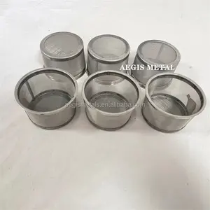Tamanho personalizado tigela de bronze cor prata 304 316, filtro de aço inoxidável malha de filtro de cone coador