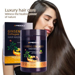 Toptan özel etiket 1000ml kremsi maske kollajen tedavisi saç bakım ürünleri - Product Image 3