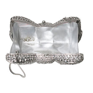 Evening Pouch Hand Bag Bolsa Rhinestone Luxo Festa Feminina Pedra Diamante Casamento Glitter Fancy Lady Designer Bow Crystal Clutch - Product Image 2