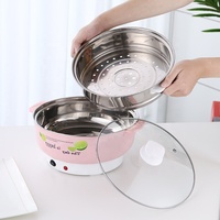 Mini marmite électrique multifonctionnelle Grille de cuisson à la vapeur en acier inoxydable coloré pour la maison, l'hôtel ou l'extérieur