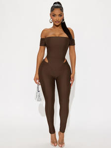 Einfarbiger, schlichter, modischer, schlanker, sexy, neuer Stretch-Yoga-<span class=keywords><strong>Jumpsuit</strong></span> aus Viskose/Polyester, nahtlos, mit Spaghettiträgern, durchgehend. - Product Image 6