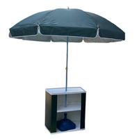 Table de comptoir de promotion en aluminium portable PP bureau présentoir en plastique Table de marketing des ventes avec parapluie