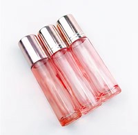 Flacons de parfum en verre dépoli coloré de 10 ml, vides, avec bouchon à vis et applicateur à bille, pour huiles essentielles, avec impression sérigraphique pour diffuseur à bâtonnets