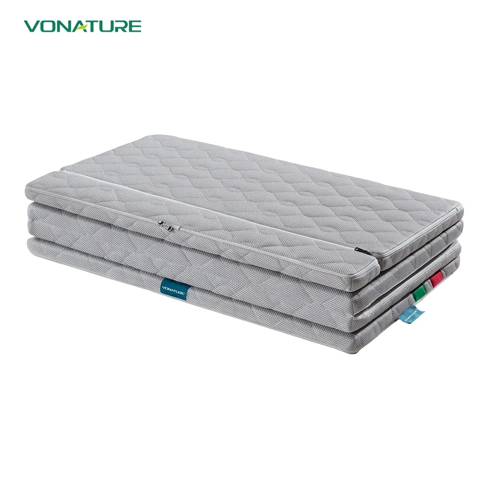 Matelas pliable en mousse à trois volets, portable, pliable, milliard, pliable, nouveau et original fabriqué en usine