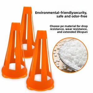 Estaca Marcadora de Entrenamiento PE Multifuncional Hueca y Resistente al Viento para Fútbol, Patinaje sobre Ruedas, Baloncesto - 23cm, Suministros para Señalización de Caminos - Product Image 2