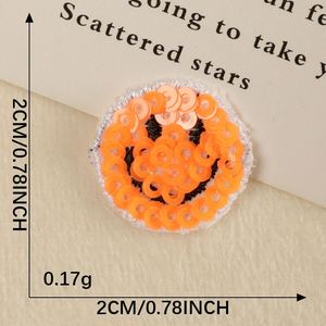 Mini Patch Brodé Scintillant et Coloré de 2 cm à Thermocoller, Motif Visage Souriant Mignon, pour Décoration de Vêtements, Chaussures et Chapeaux - Product Image 6