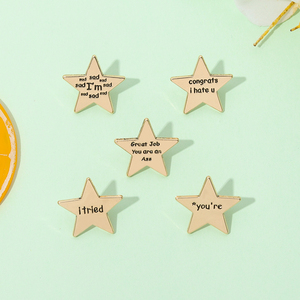 Значок-брошь с эмалью и офсетной печатью «Star Awards», с надписью «You Tried I Tried», забавный, вдохновляющий, для мужчин - Product Image 5