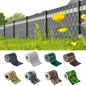 Installation facile 450gsm 19cm * 35m avec 20 clips ruban de clôture PVC bande écran clôture pour la décoration de clôture de jardin privée - Product Image 6