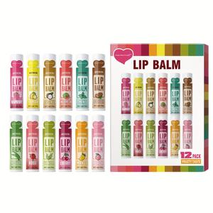 Set de Bálsamo Labial Humectante de 12 Piezas/Caja, 5g, Hidratación Duradera, Humectación Profunda, Bálsamo Labial Nutritivo - Product Image 4