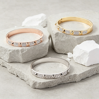Bracelet pour femme en acier inoxydable plaqué or de haute qualité, chaîne Figaro avec zircon, maillons classiques géométriques tendance, 7, 9, 11 mm