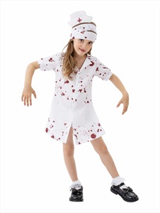 Nuovo arrivo ragazze Zombie <span class=keywords><strong>infermiera</strong></span> <span class=keywords><strong>Costume</strong></span> di Halloween Bloody Killer <span class=keywords><strong>infermiera</strong></span> uniforme Horror costumi per bambini - Product Image 5