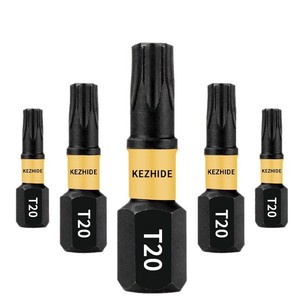 Kezhide <b>Torx</b> Impact Insert <b>Bit</b> T20 1 In 20 Piece S2 Steel Auto Repair Tool - Product Image 5