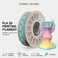 Filament PLA Couleurs Arc-en-ciel 1,75 mm 1 kg en vrac, Faible MOQ pour Distributeurs en Gros, Logo Personnalisé OEM ODM, Plus de 35 Couleurs Lisses et Brillantes