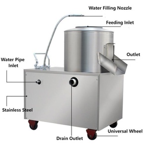 Professional Peeling Machine Industrial Potato Peeler 200kg Hour High Efficiency for Canteen Factory - Product Image 2