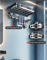 Porte-serviettes intelligent sur mesure en acier inoxydable SUS304 poli, rail chauffant électrique, support CAD, pour salle de bain haut de gamme