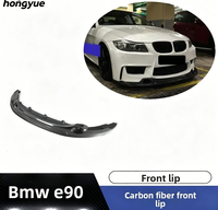 Lèvre de pare-chocs avant en fibre de carbone aérodynamique, style 1M, pour BMW E90/E92/E93 LCI, installation par colle/vis, directement de l'usine