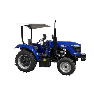 Tractores agrícolas pequeños multifuncionales 75hp 4wd tractor con toldo/parasol/toldo