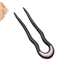 Épingles à cheveux doubles en forme de U, brocart Song, accessoires de jupe style chevalier ancien, épingles à cheveux minimalistes modernes de style chinois - Product Image 5